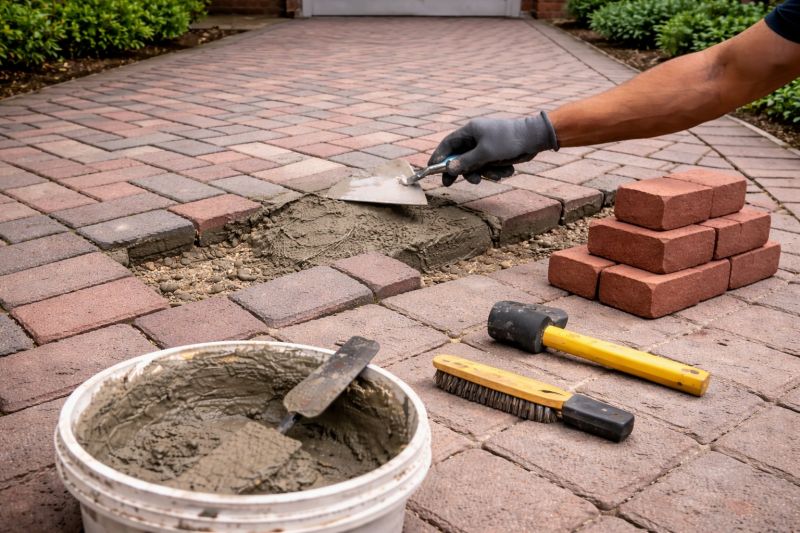 Brick Driveway Repair in North Fort Myers, FL