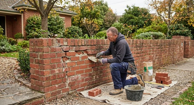 Brick Fence Repair in North Fort Myers, FL