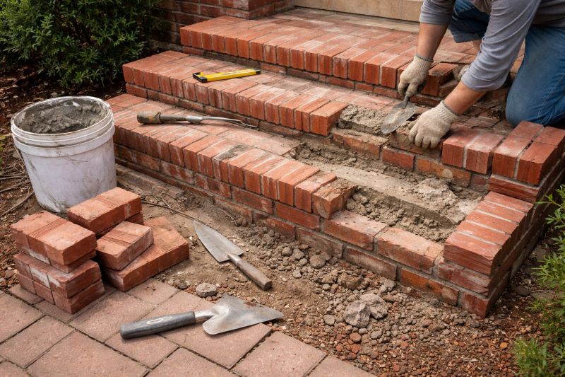 Brick Stairs Repair in Lee County, FL