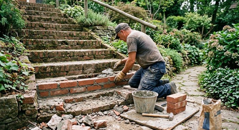 Brick Stairs Repair in Lehigh Acres, FL