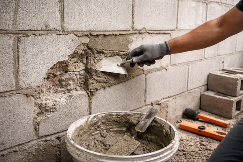 Cinder Block Wall Repair in North Fort Myers, FL