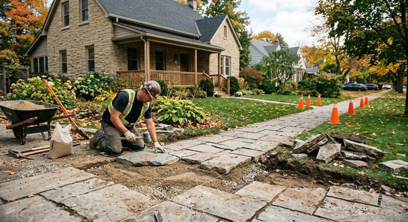 Stone Walkway Repair in North Fort Myers, FL