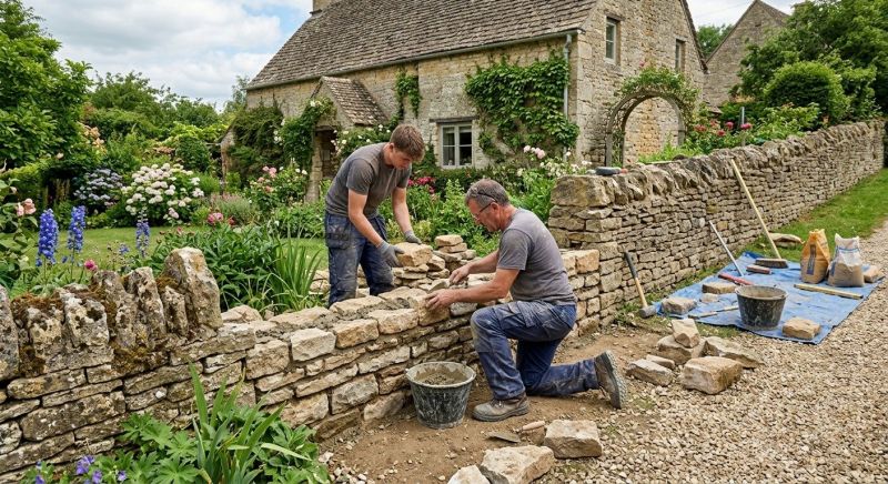 Stone Wall Repair in Alva, FL