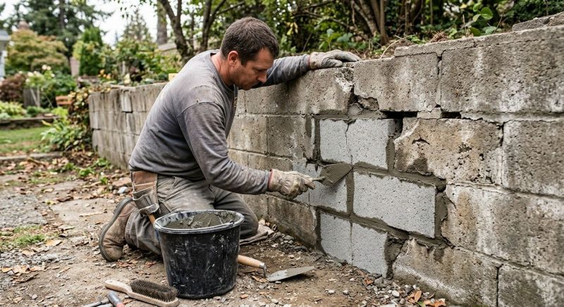 Stone Wall Repair in Lee County, FL